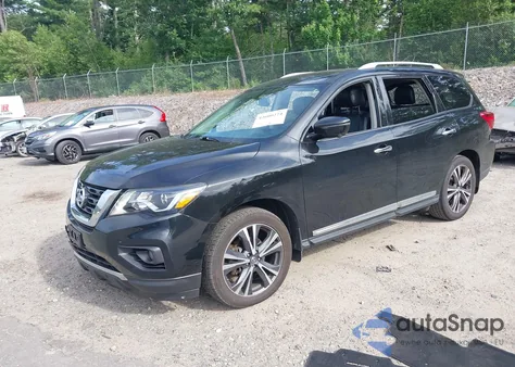2018 Nissan Pathfinder Platinum из США, поврежденный, VIN 5N1DR2MM7JC607055
